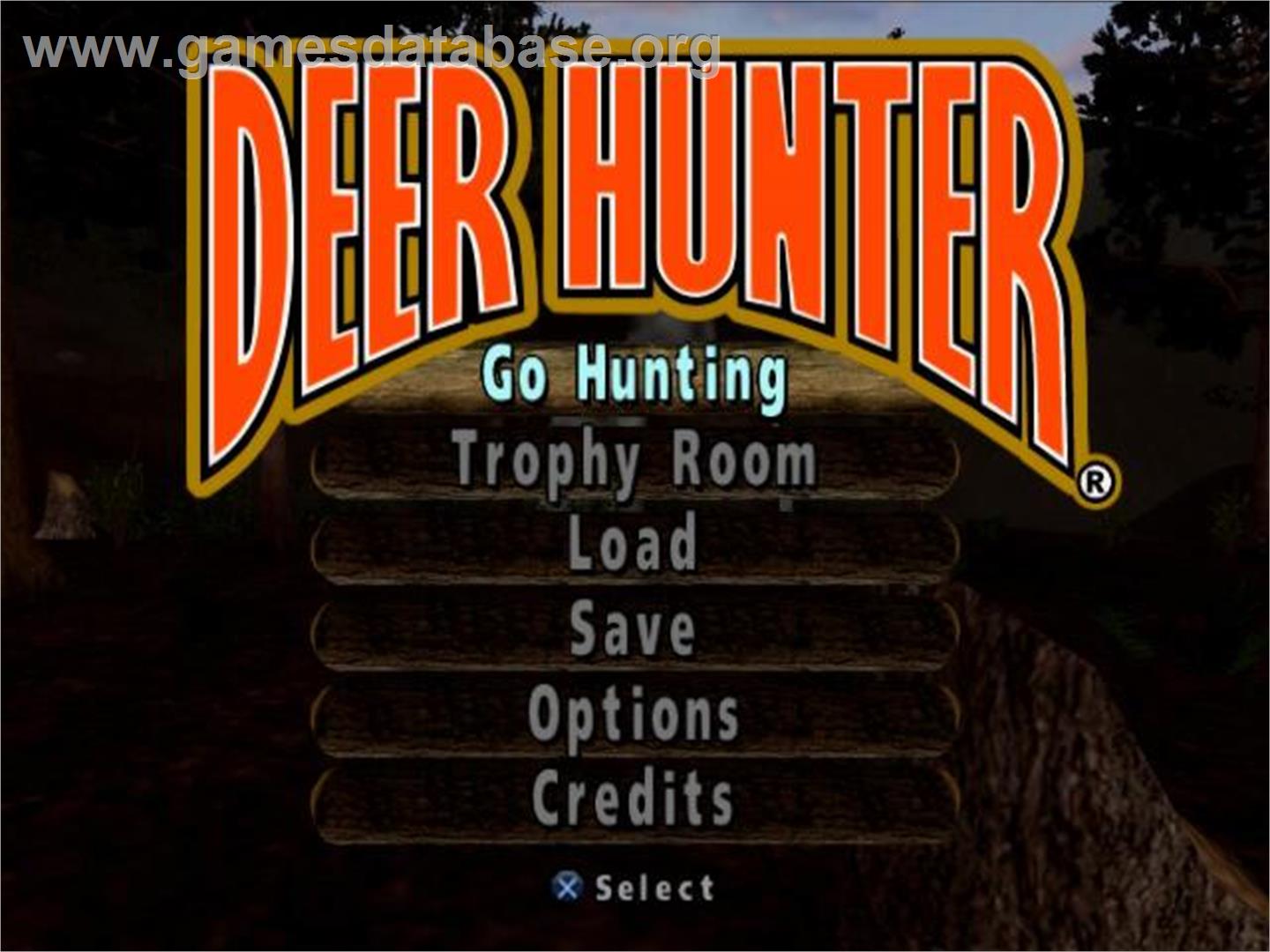 Deer Hunter - Sony Playstation 2 - Artwork - Title Screen