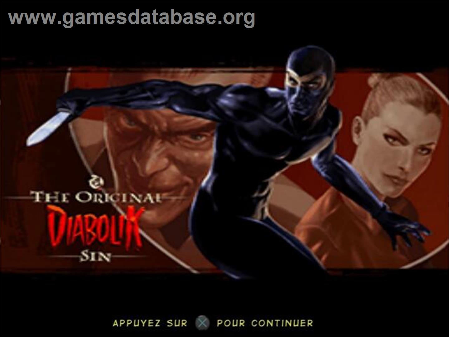 Diabolik - The Original Sin - Sony Playstation 2 - Artwork - Title Screen