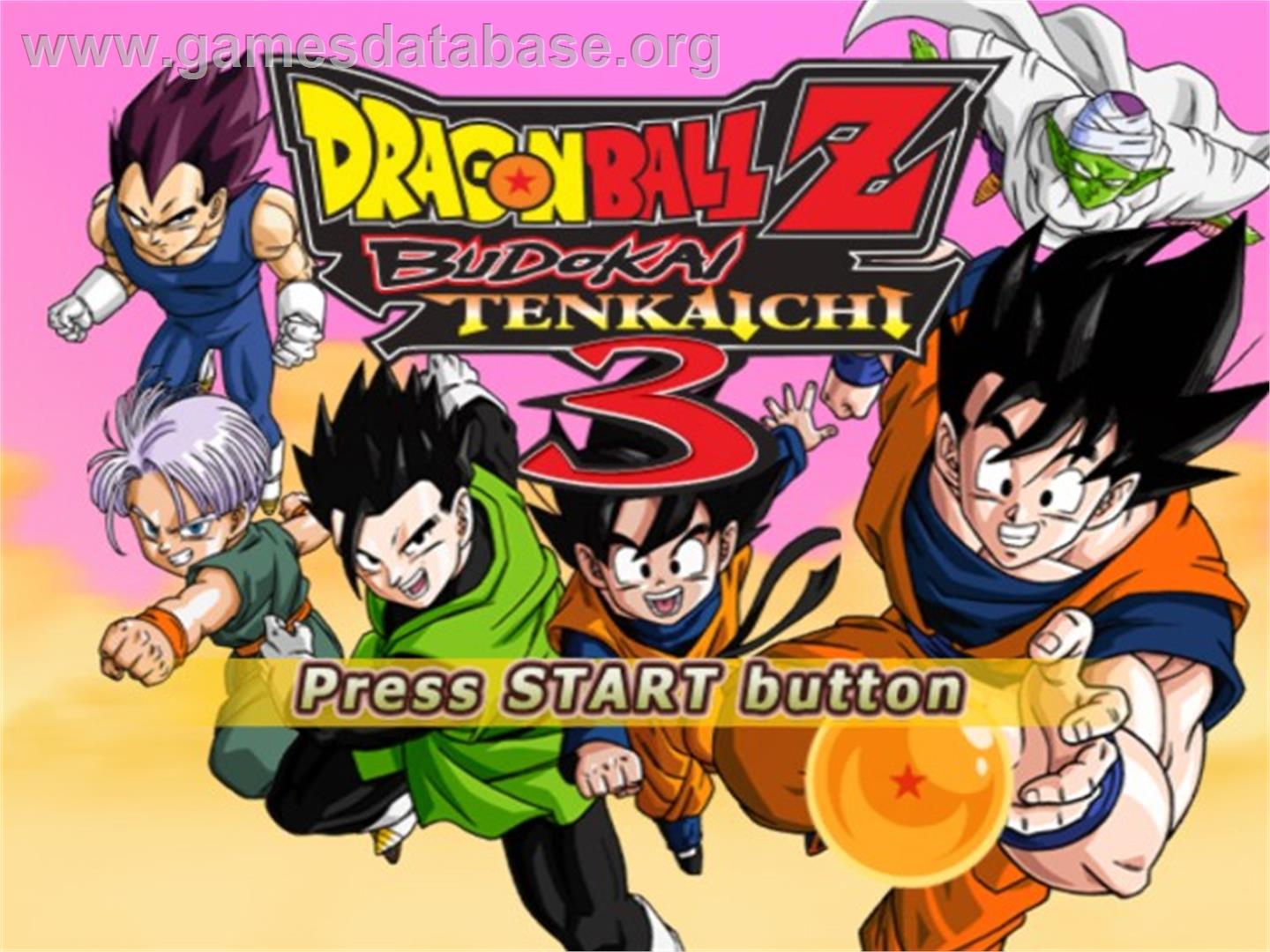 Dragon Ball Z - Budokai Tenkaichi 3 - Sony Playstation 2 - Artwork - Title Screen