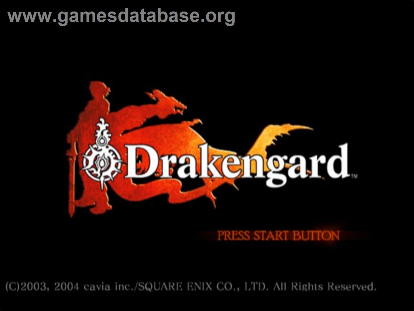 Drakengard - Sony Playstation 2 - Artwork - Title Screen