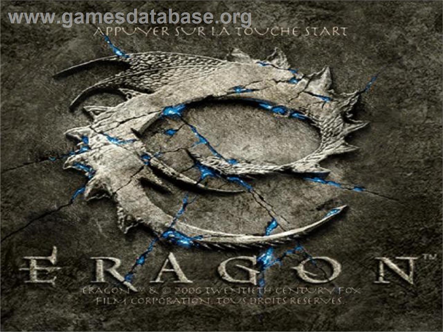 Eragon - Sony Playstation 2 - Artwork - Title Screen