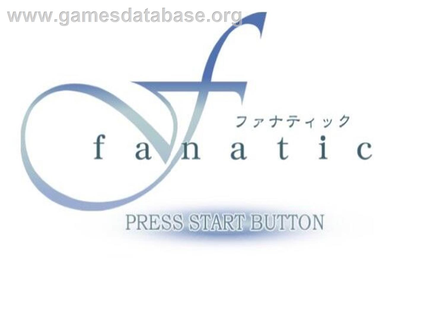 F - Fanatic - Sony Playstation 2 - Artwork - Title Screen