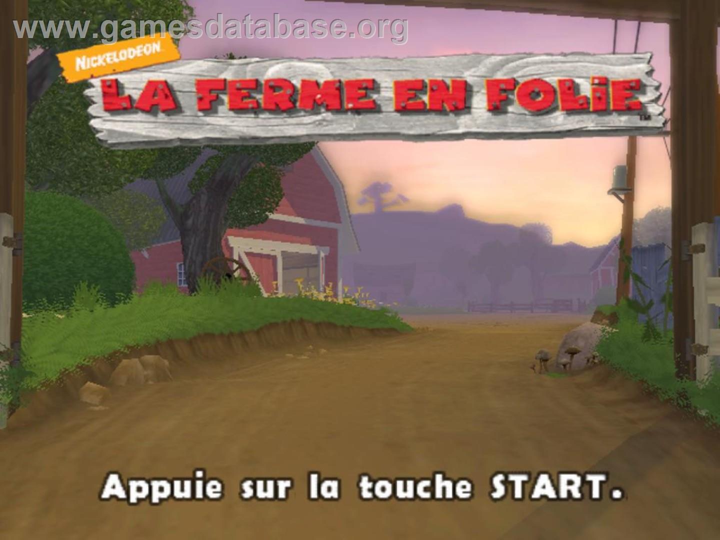 Ferme En Folie, La - Sony Playstation 2 - Artwork - Title Screen