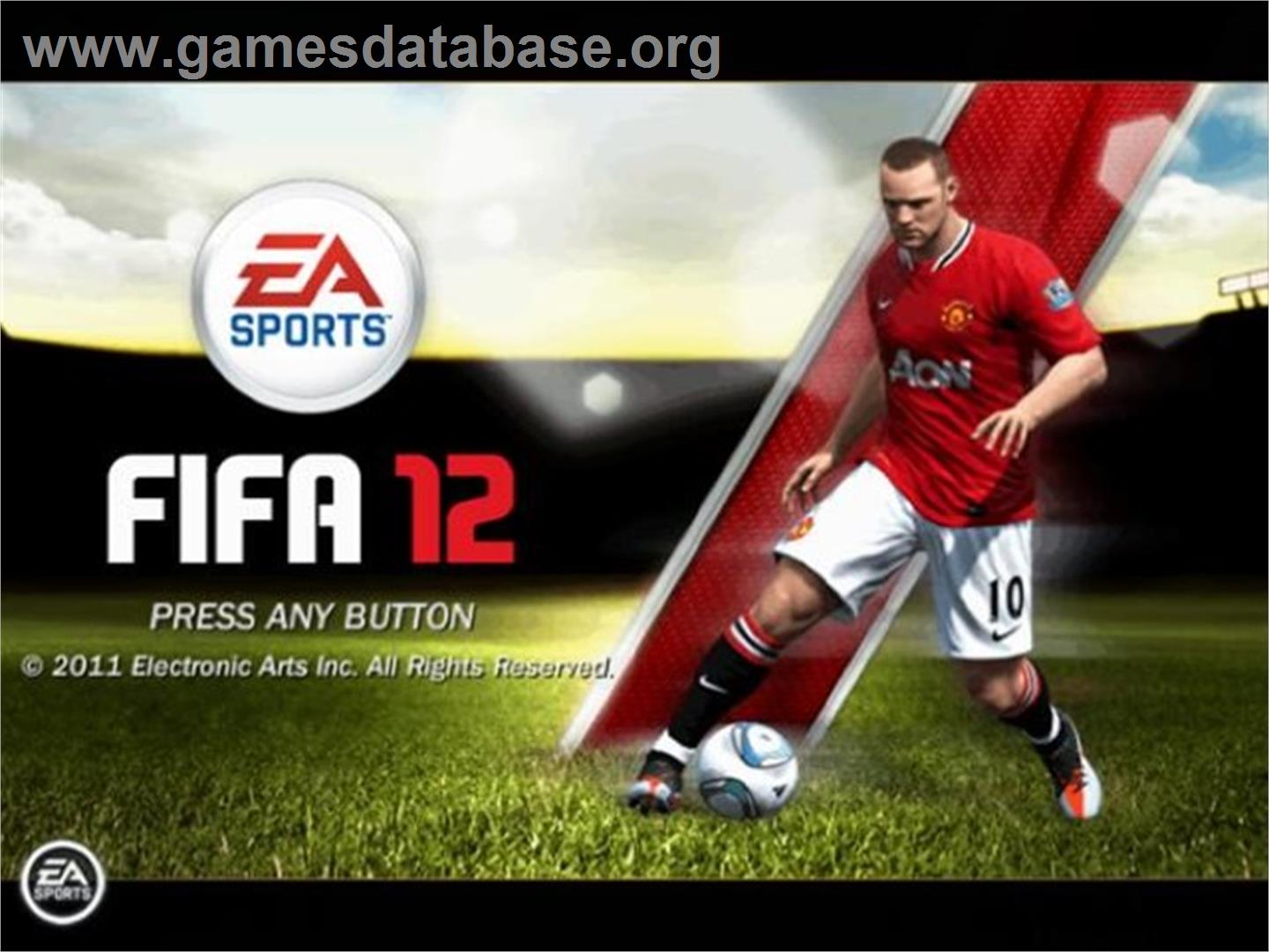 Fifa 12 - Sony Playstation 2 - Artwork - Title Screen