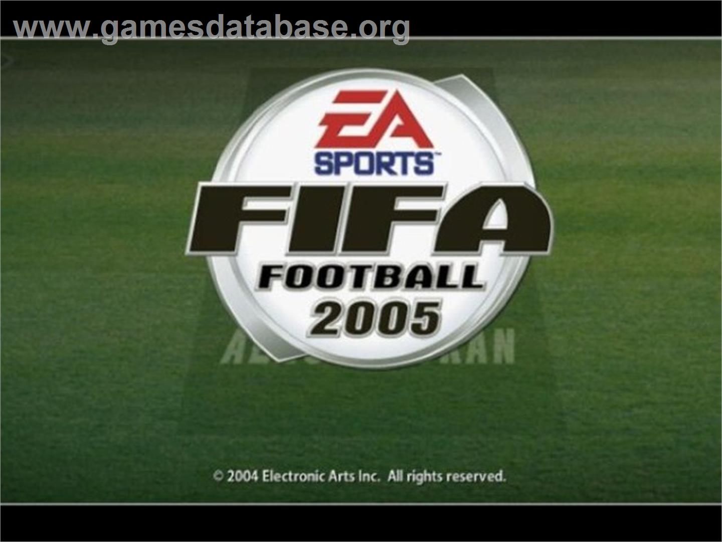 Fifa Football 2005 - Sony Playstation 2 - Artwork - Title Screen