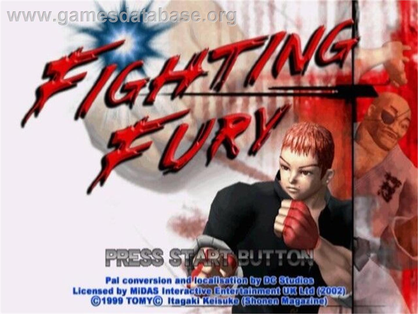 Fighting Fury - Sony Playstation 2 - Artwork - Title Screen