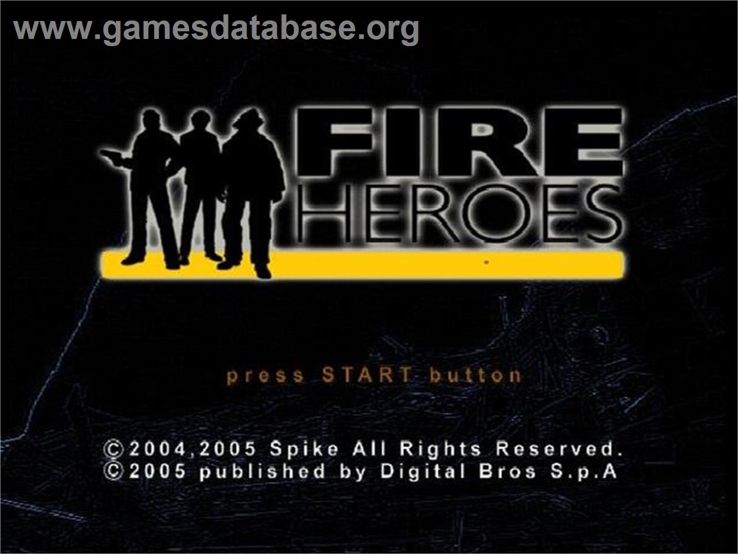 Fire Heroes - Sony Playstation 2 - Artwork - Title Screen