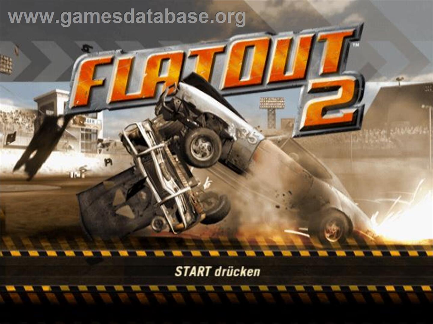 Flatout 2 - Sony Playstation 2 - Artwork - Title Screen