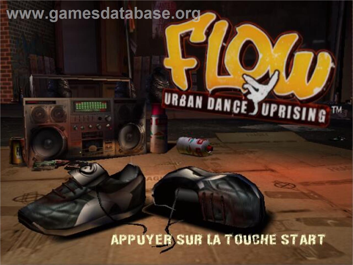 Flow - Urban Dance Uprising - Sony Playstation 2 - Artwork - Title Screen