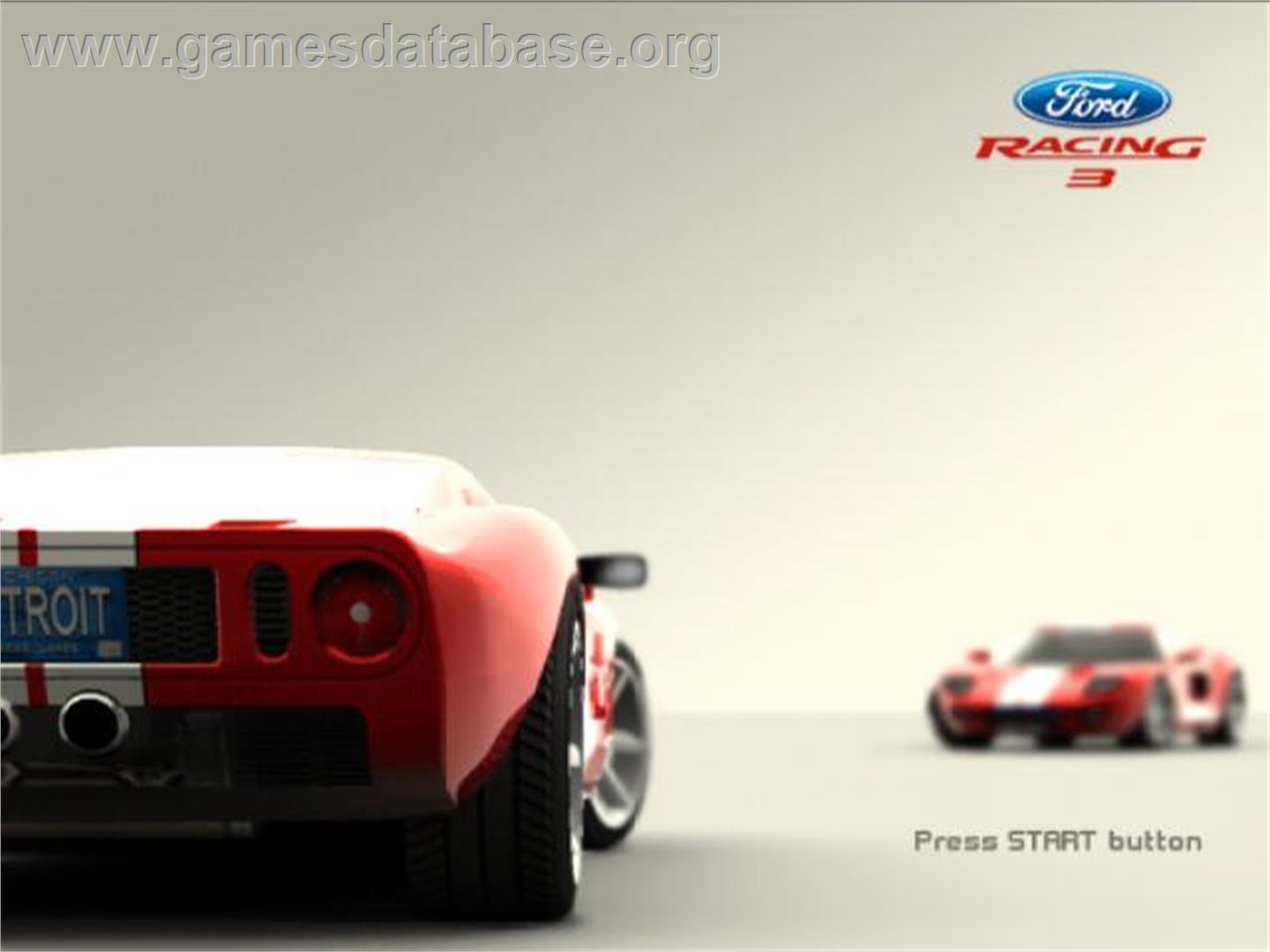 Ford Racing 3 - Sony Playstation 2 - Artwork - Title Screen