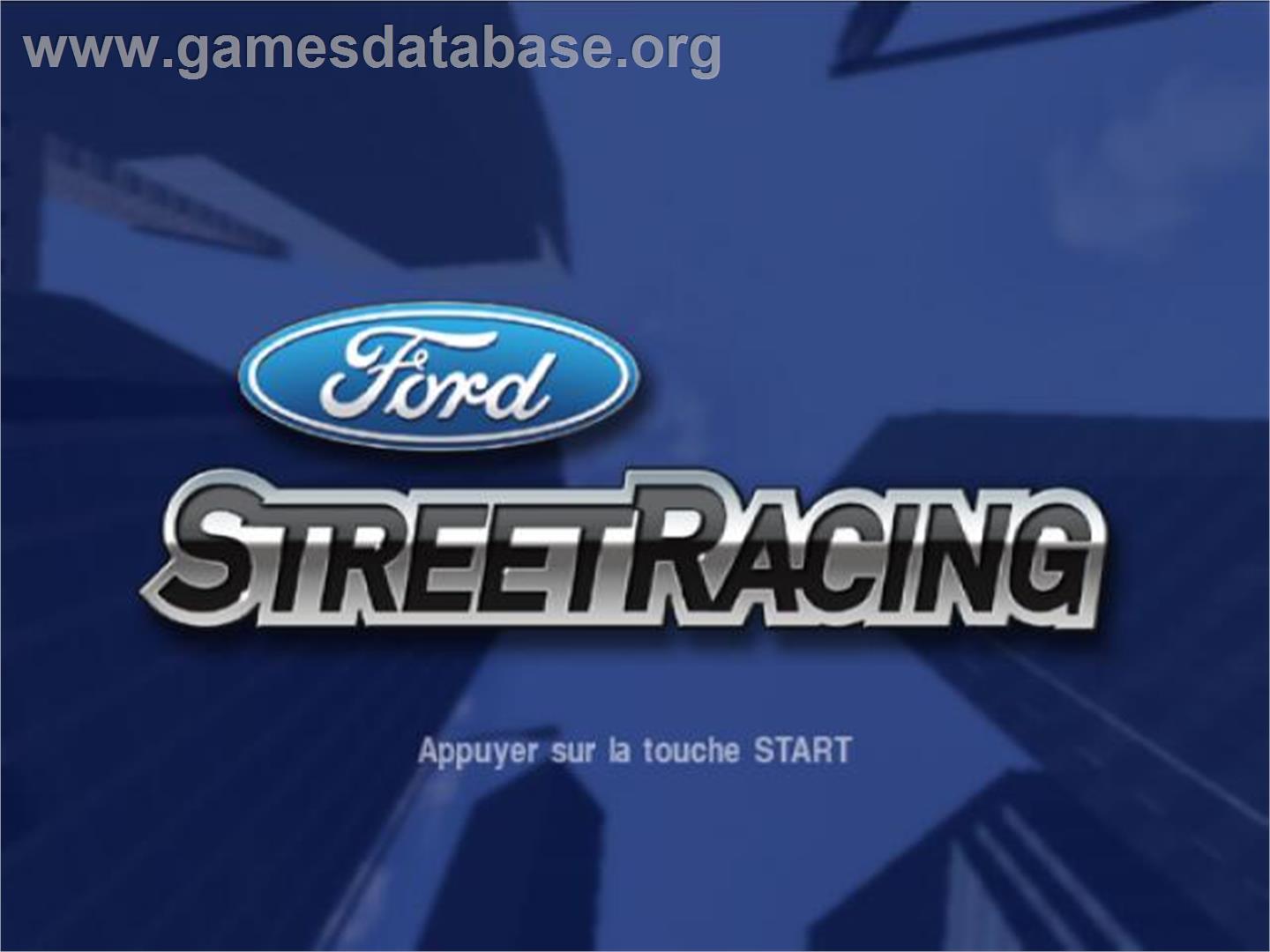 Ford Street Racing - Sony Playstation 2 - Artwork - Title Screen