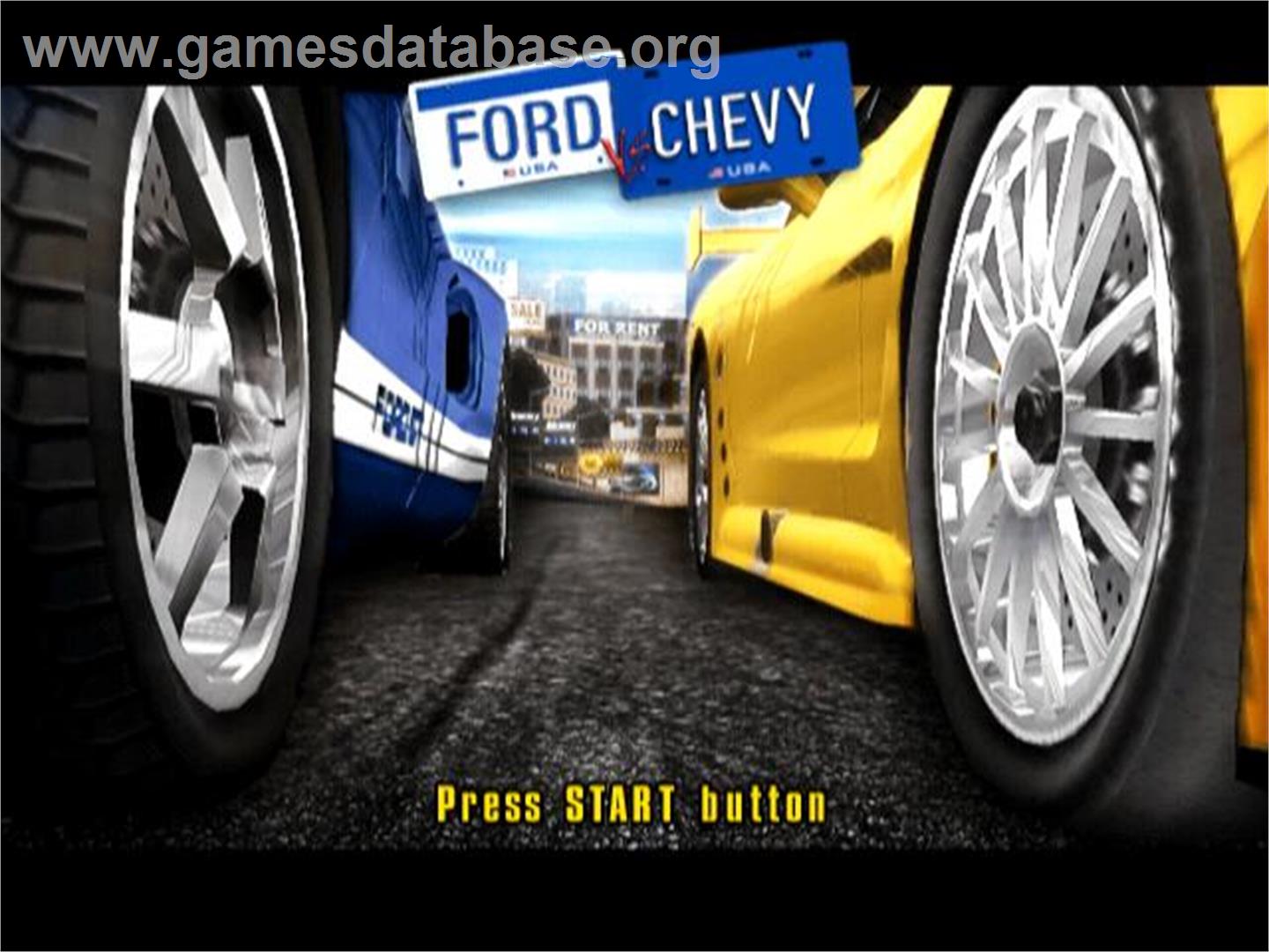 Ford Vs. Chevy - Sony Playstation 2 - Artwork - Title Screen