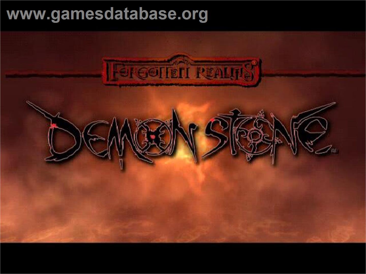 Forgotten Realms - Demon Stone - Sony Playstation 2 - Artwork - Title Screen