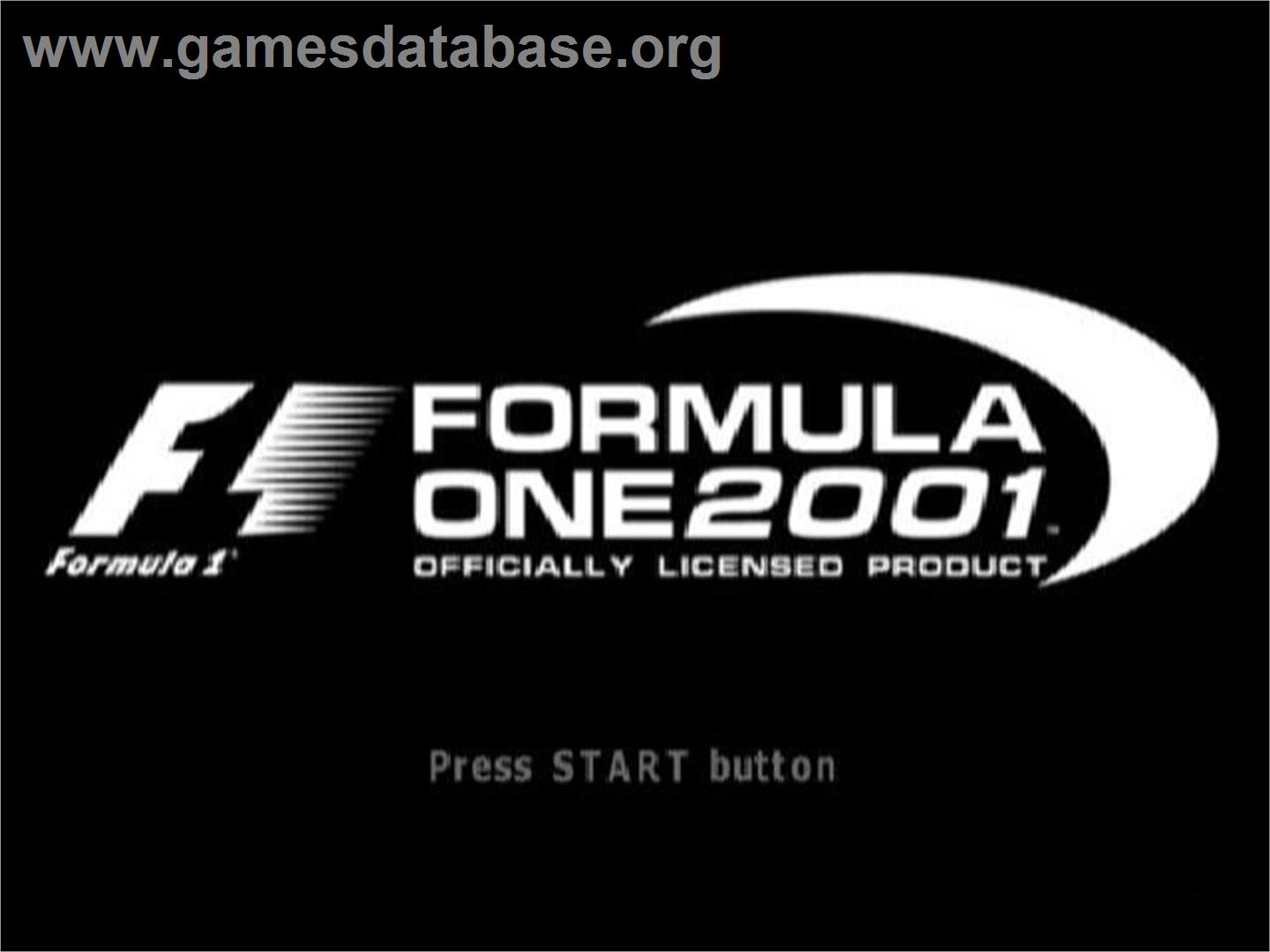 Formula One 2001 - Sony Playstation 2 - Artwork - Title Screen