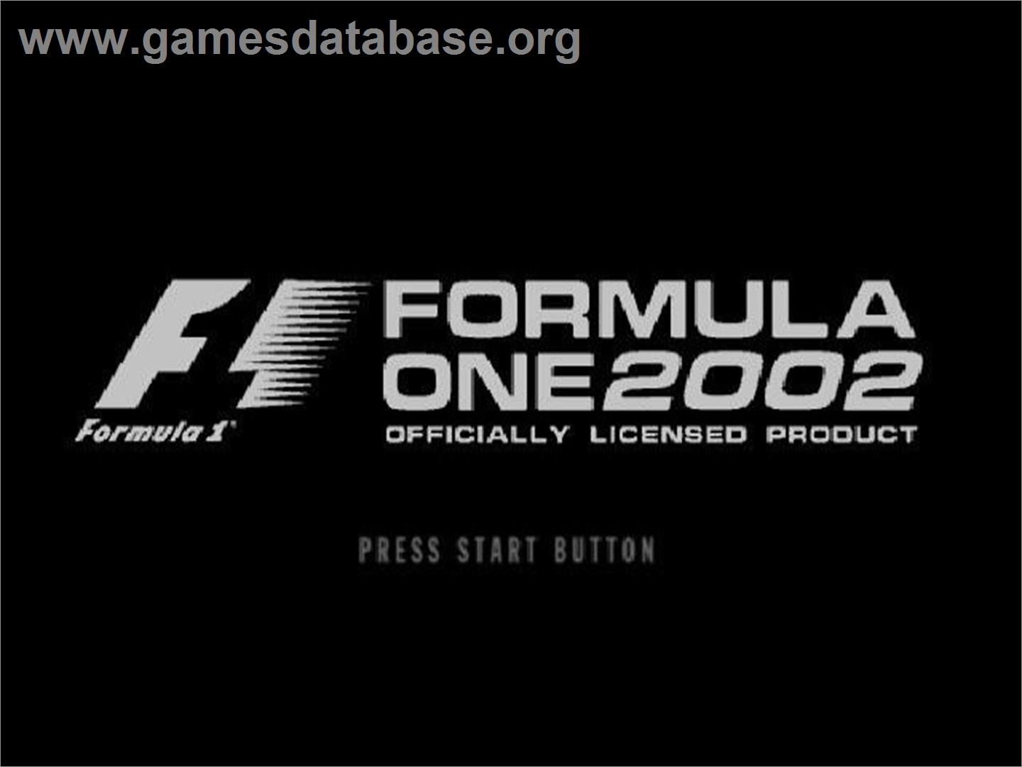 Formula One 2002 - Sony Playstation 2 - Artwork - Title Screen