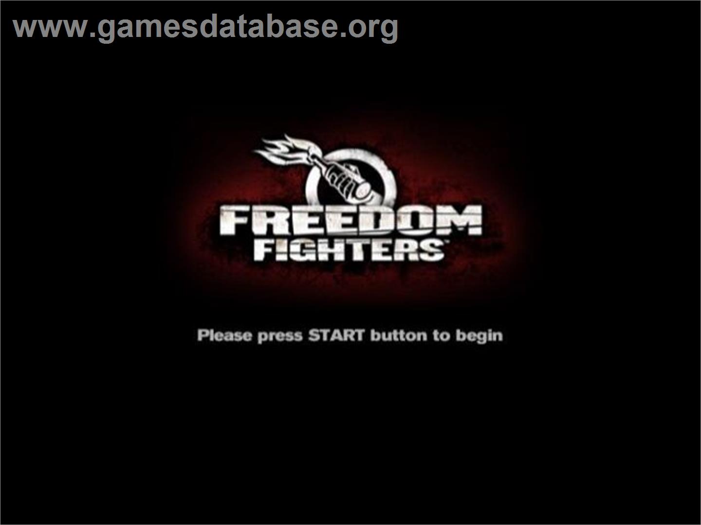 Freedom Fighters - Sony Playstation 2 - Artwork - Title Screen