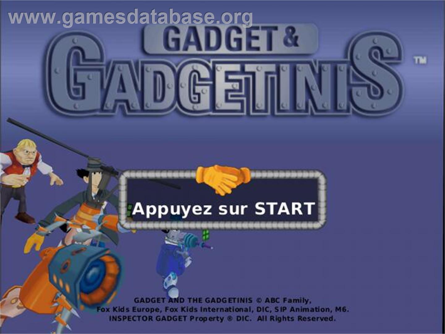 Gadget And Gadgetinis - Sony Playstation 2 - Artwork - Title Screen