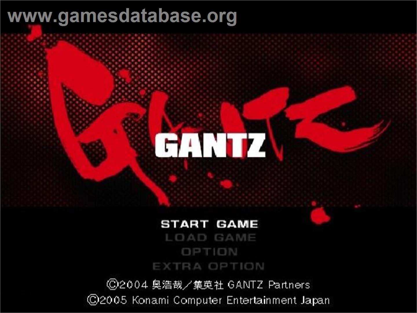 Gantz - The Game - Sony Playstation 2 - Artwork - Title Screen