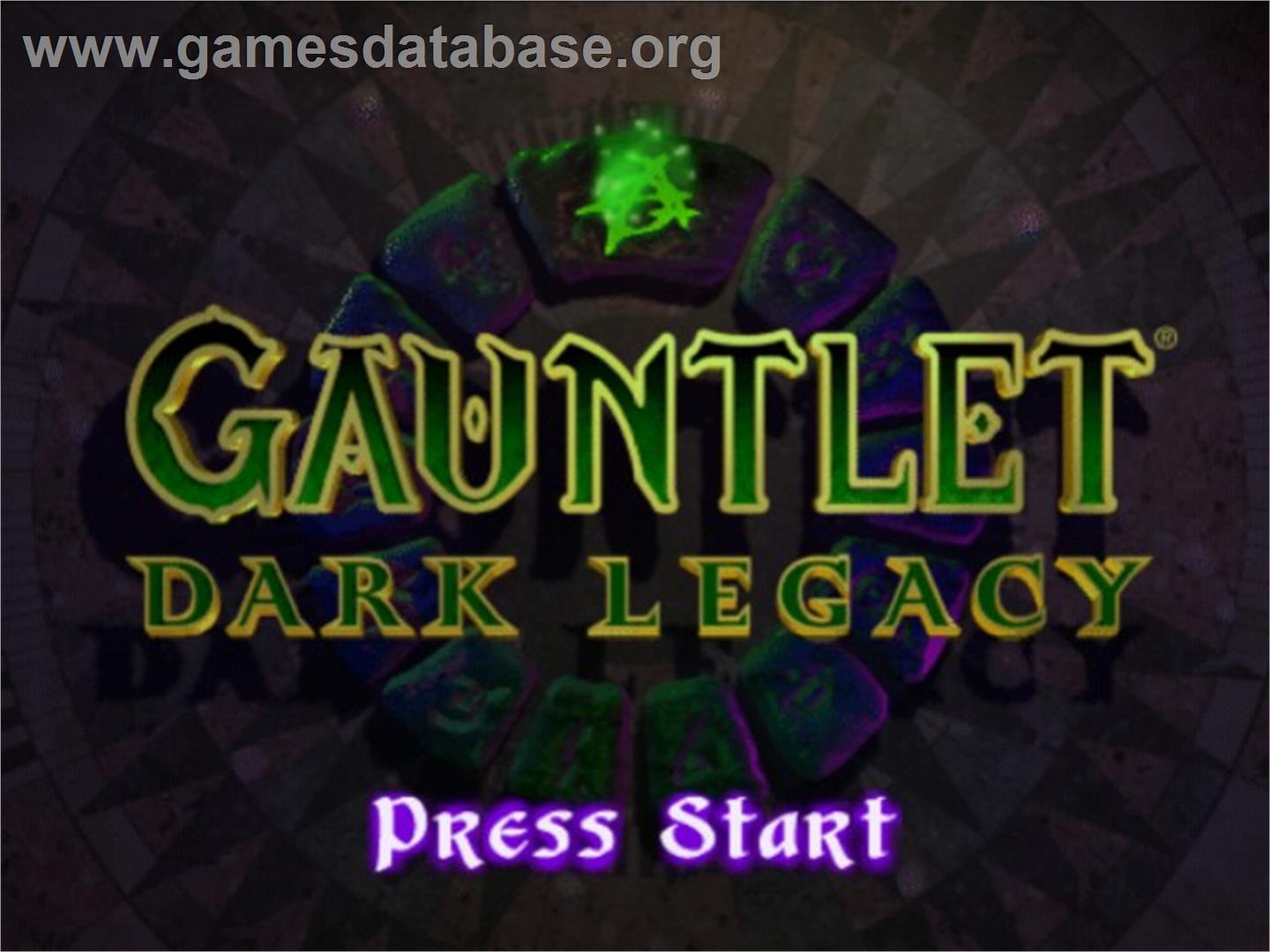 Gauntlet - Dark Legacy - Sony Playstation 2 - Artwork - Title Screen