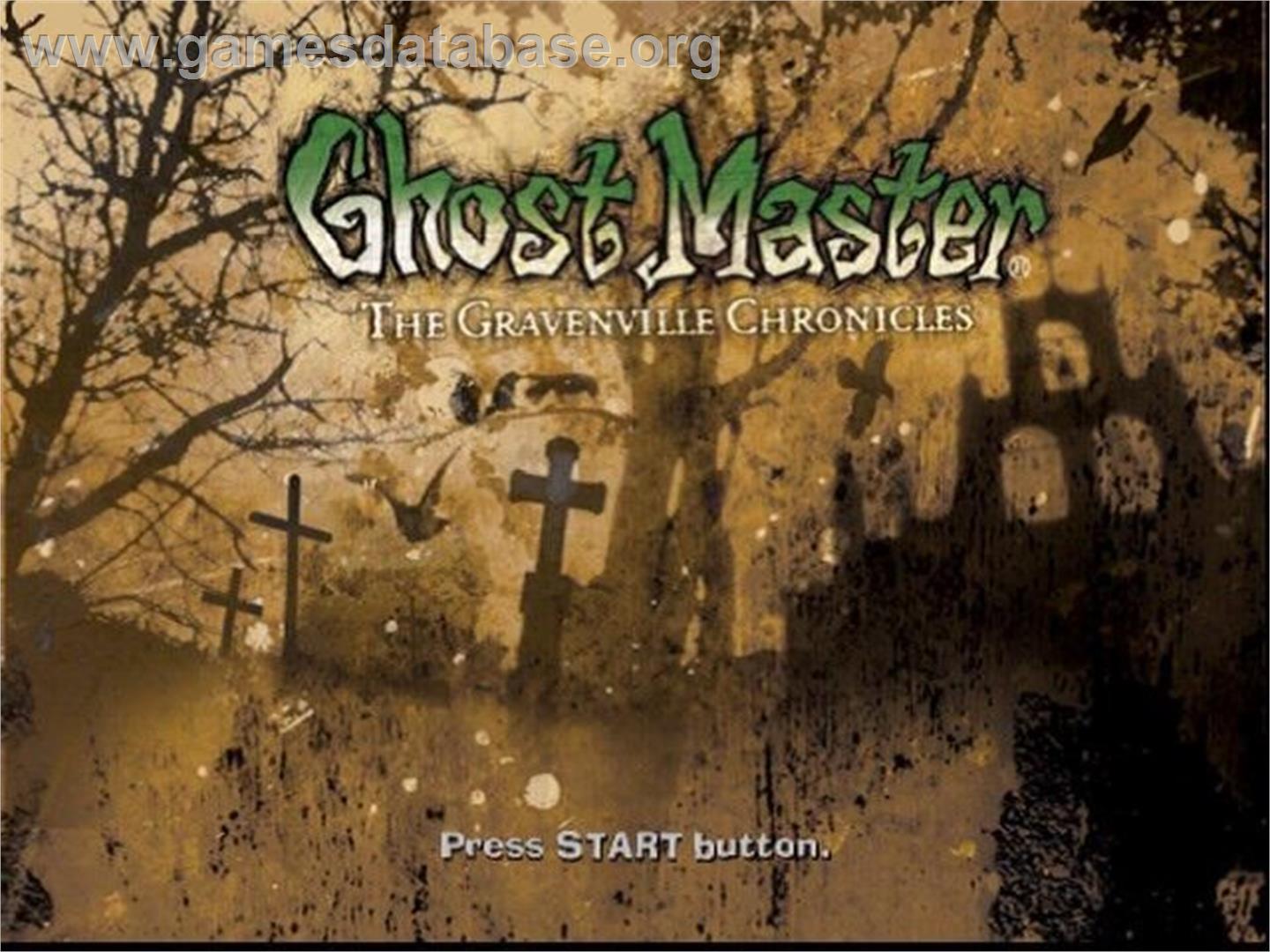 Ghost Master - The Gravenville Chronicles - Sony Playstation 2 - Artwork - Title Screen