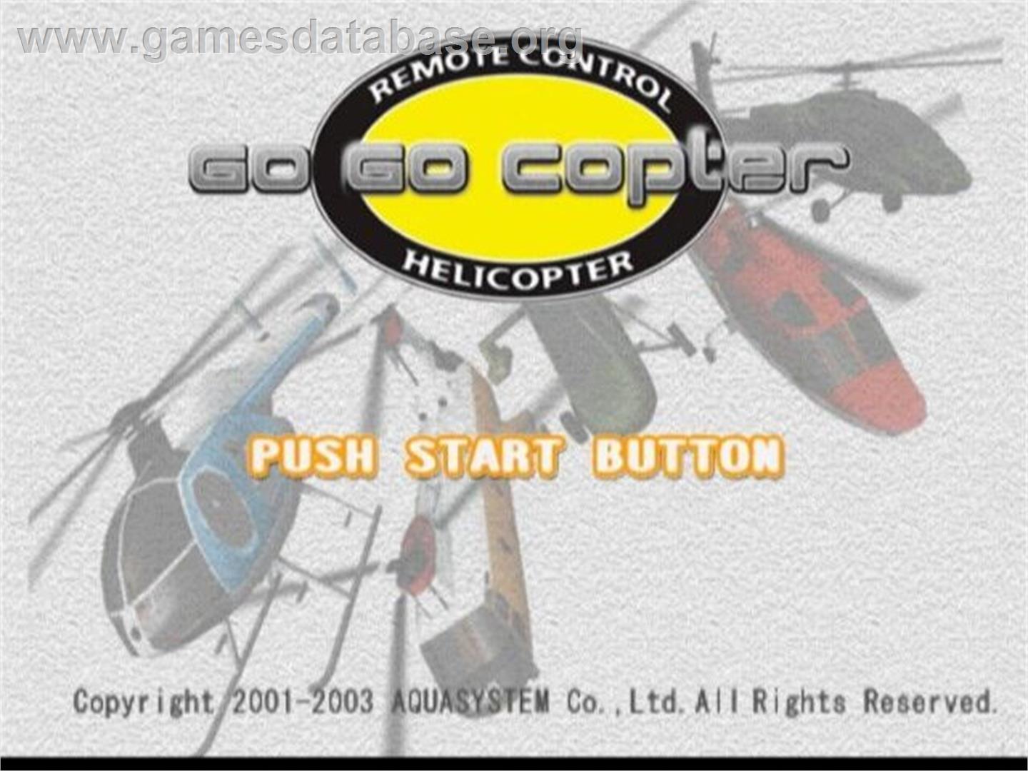 Go Go Copter - Sony Playstation 2 - Artwork - Title Screen