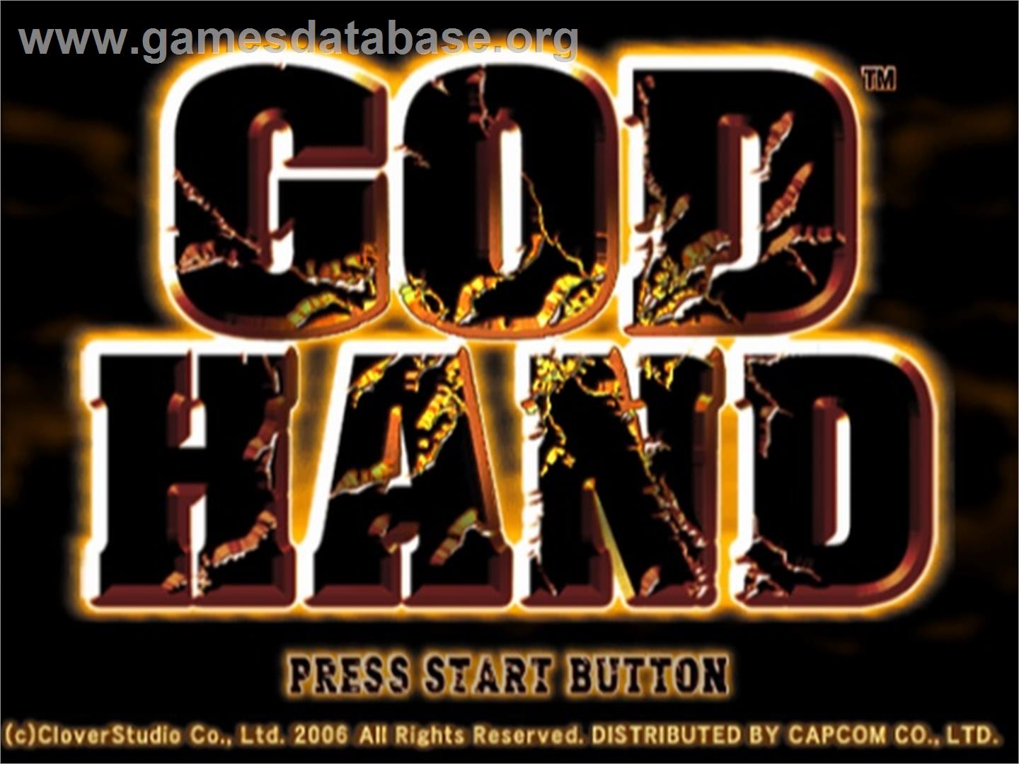 God Hand - Sony Playstation 2 - Artwork - Title Screen