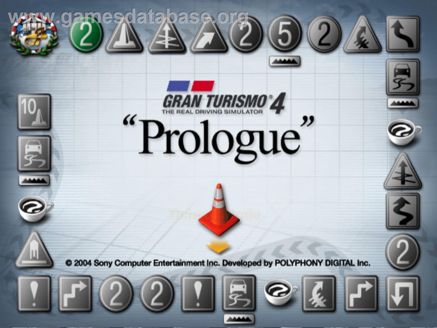 Gran Turismo 4 Prologue - Sony Playstation 2 - Artwork - Title Screen