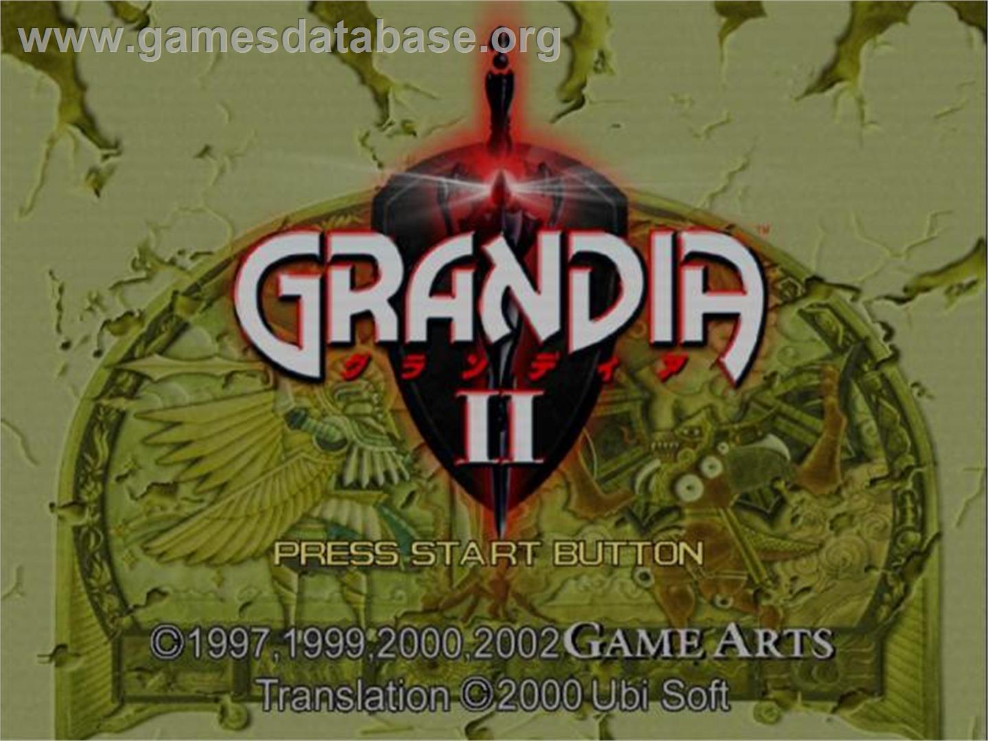 Grandia 2 - Sony Playstation 2 - Artwork - Title Screen