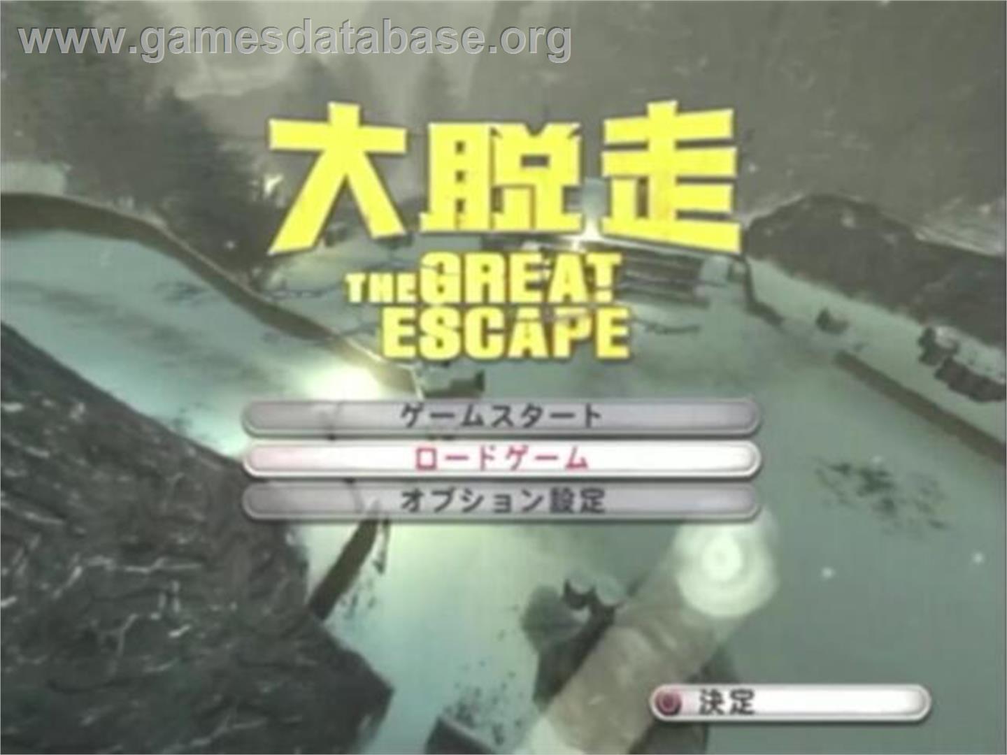 Great Escape , he - Sony Playstation 2 - Artwork - Title Screen