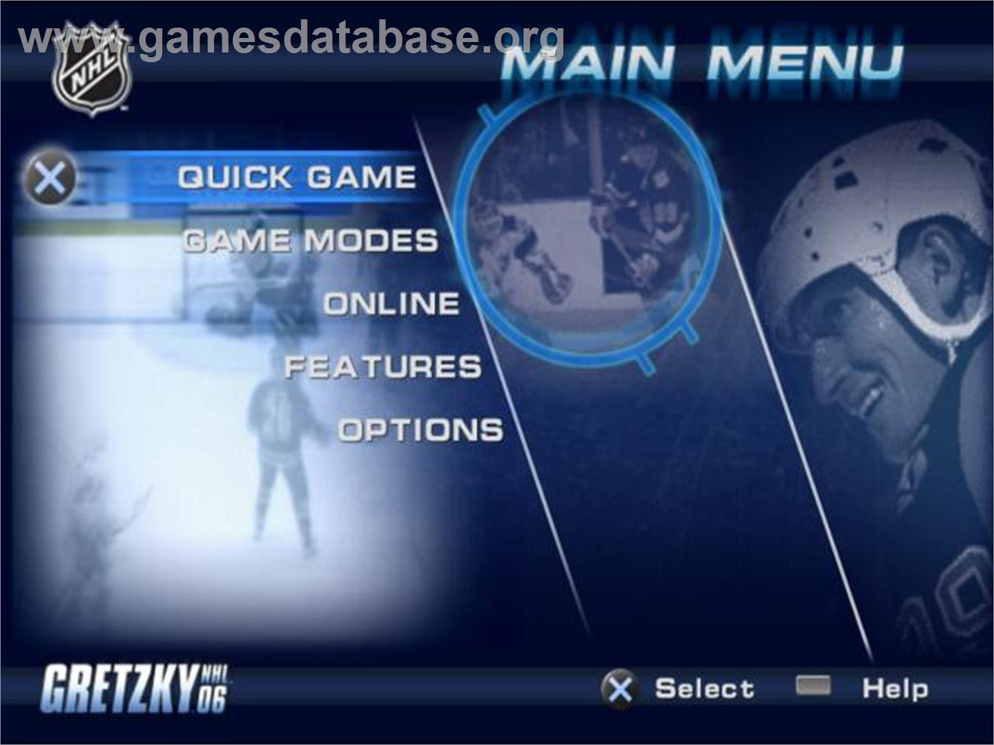 Gretzky Nhl '06 - Sony Playstation 2 - Artwork - Title Screen