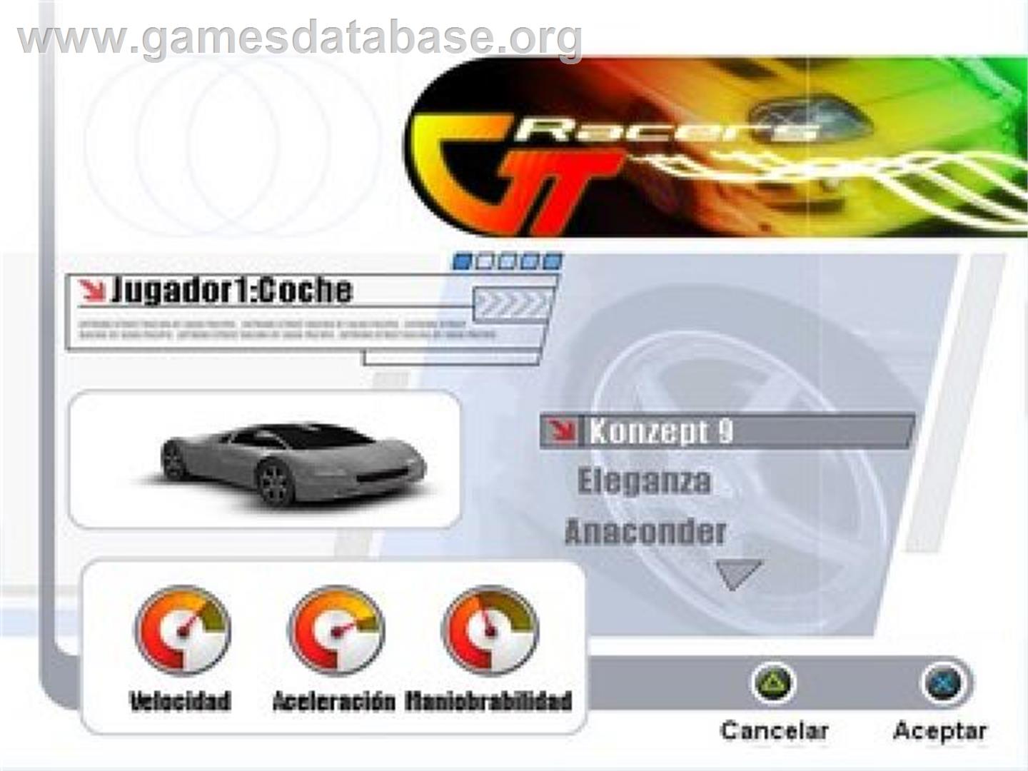 Gt Racers - Sony Playstation 2 - Artwork - Title Screen