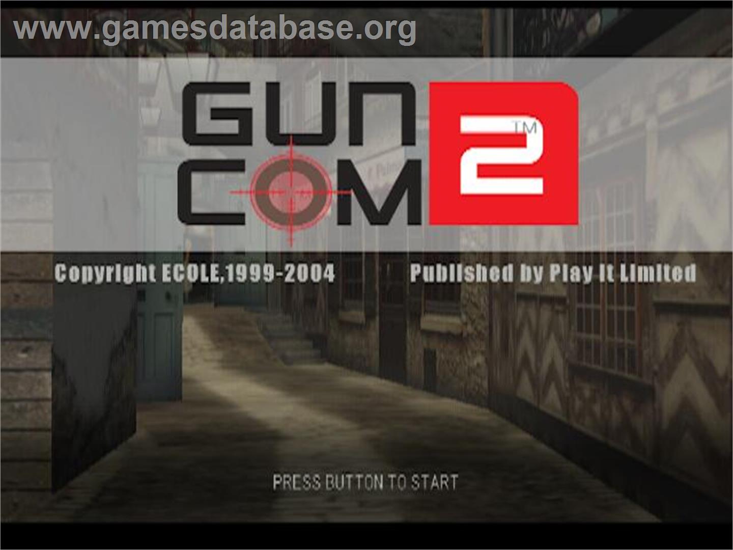 Guncom 2 - Sony Playstation 2 - Artwork - Title Screen