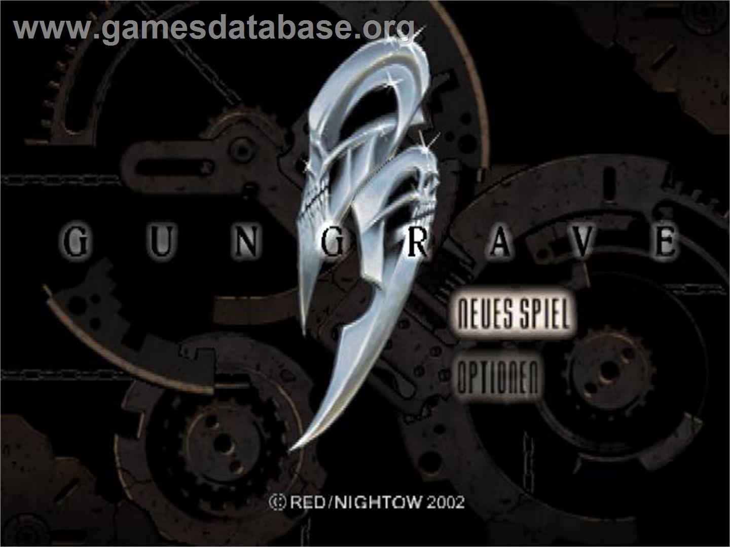 Gungrave - Sony Playstation 2 - Artwork - Title Screen