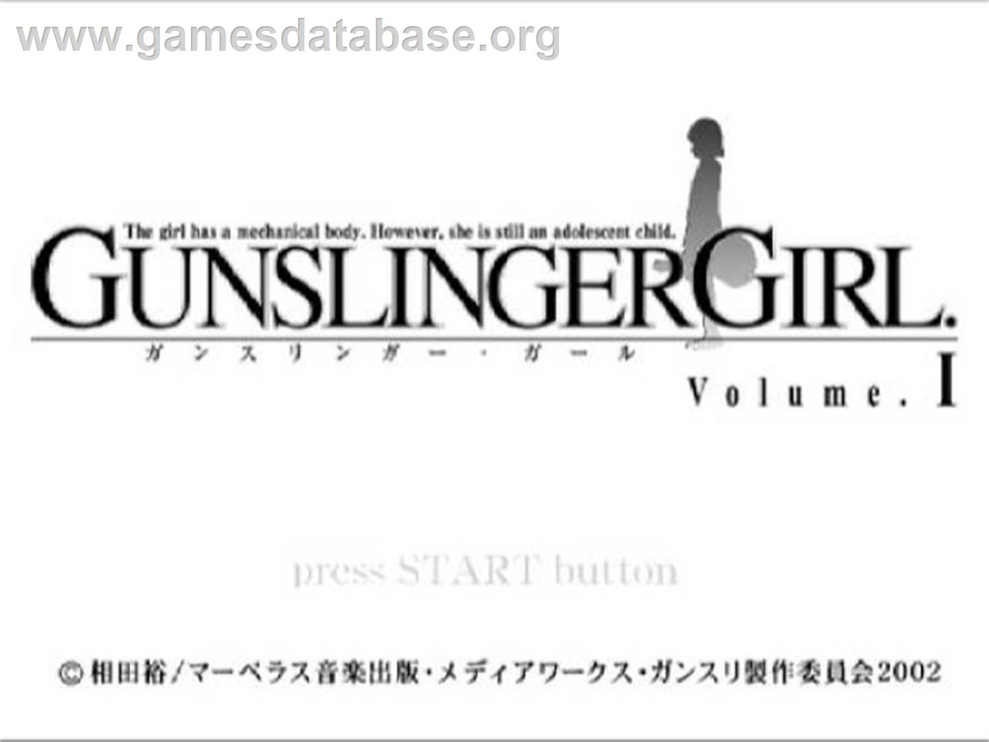 Gunslinger Girl. Volume.i - Sony Playstation 2 - Artwork - Title Screen