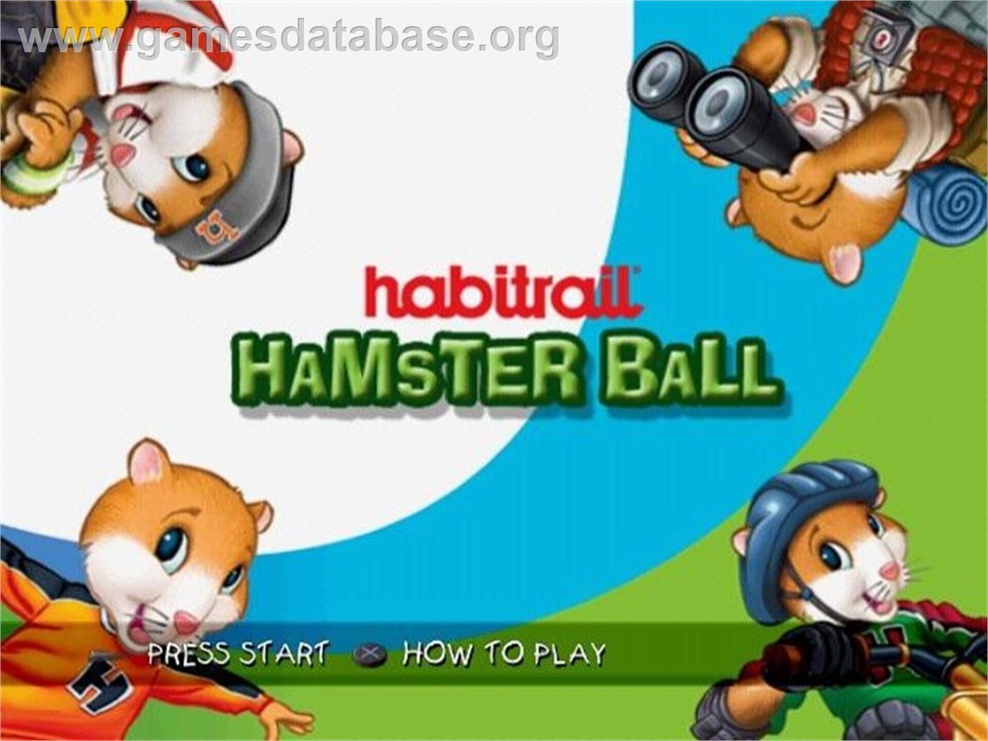 Habitrail Hamster Ballz - Sony Playstation 2 - Artwork - Title Screen