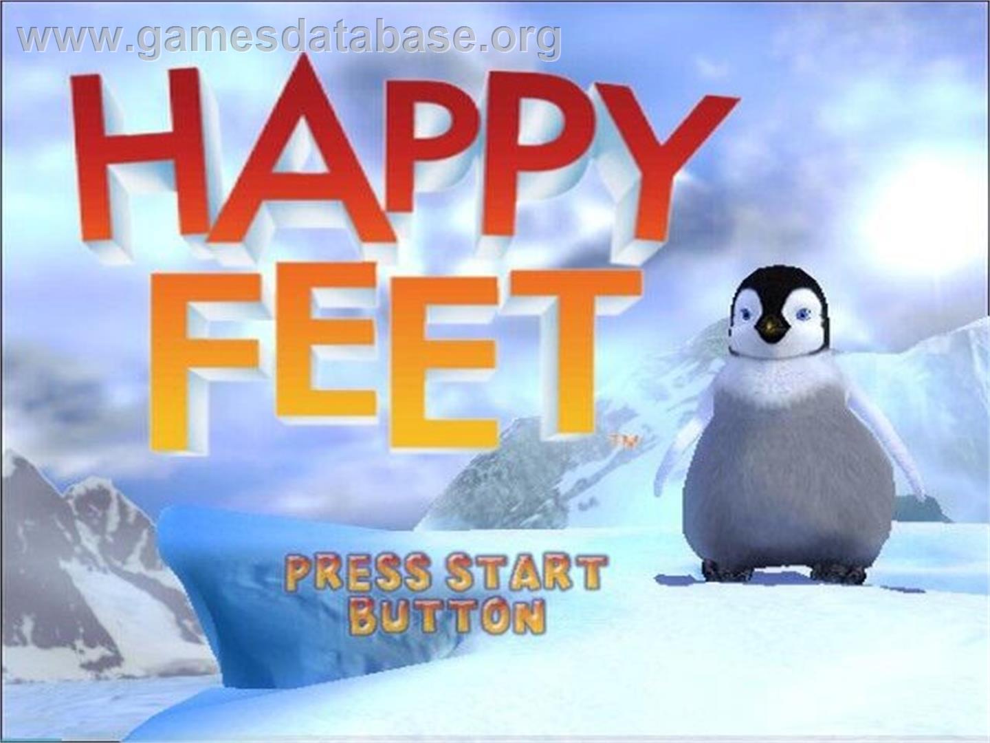 Happy Feet - Sony Playstation 2 - Artwork - Title Screen