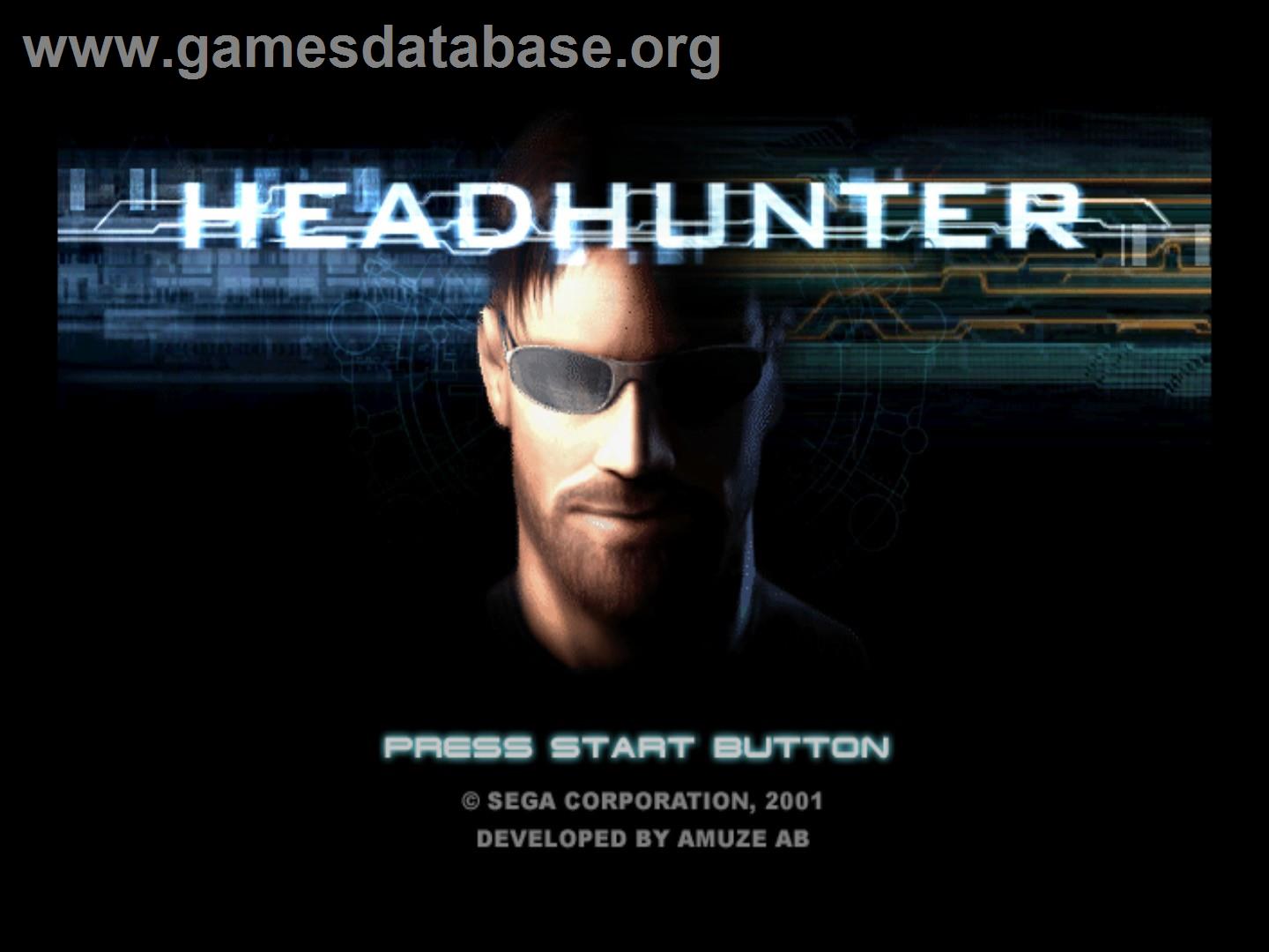 Headhunter - Sony Playstation 2 - Artwork - Title Screen