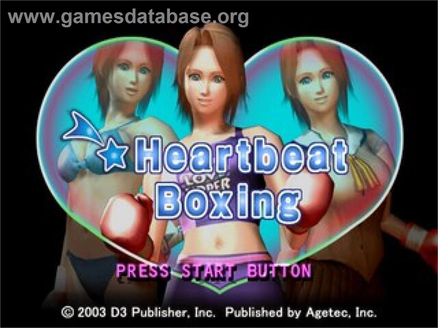 Heartbeat Boxing - Sony Playstation 2 - Artwork - Title Screen