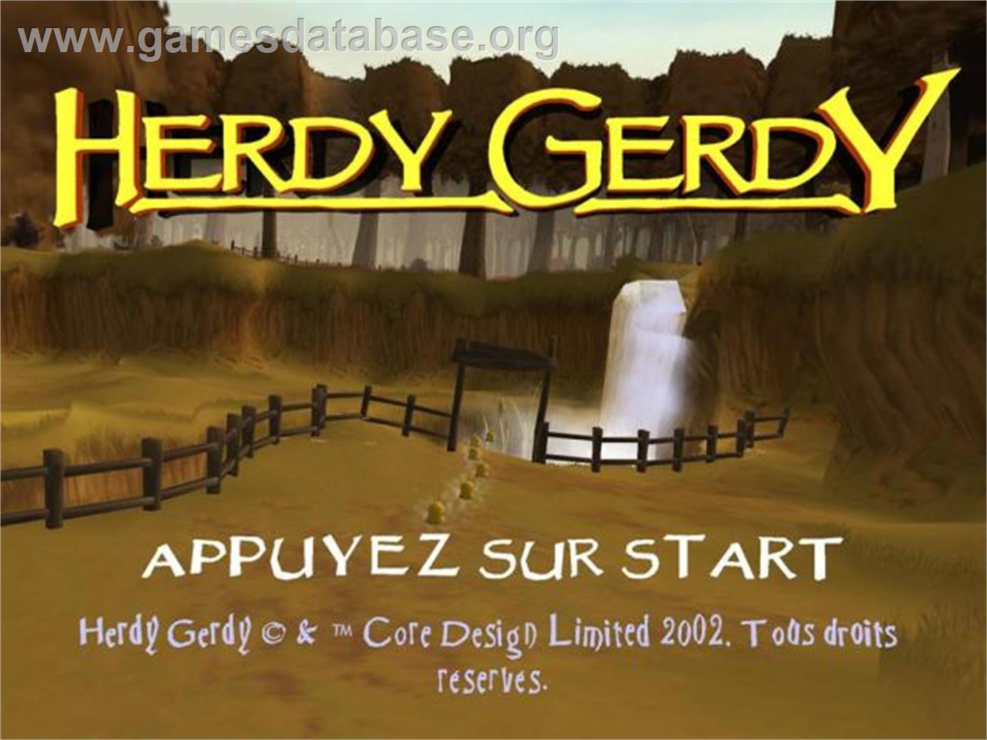 Herdy Gerdy - Sony Playstation 2 - Artwork - Title Screen