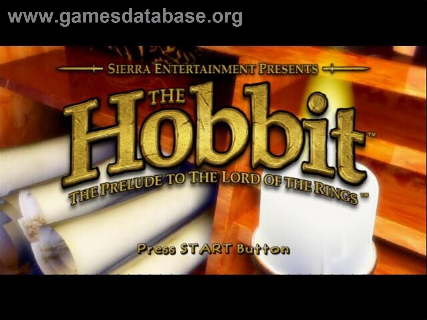 Hobbit ,The - Sony Playstation 2 - Artwork - Title Screen