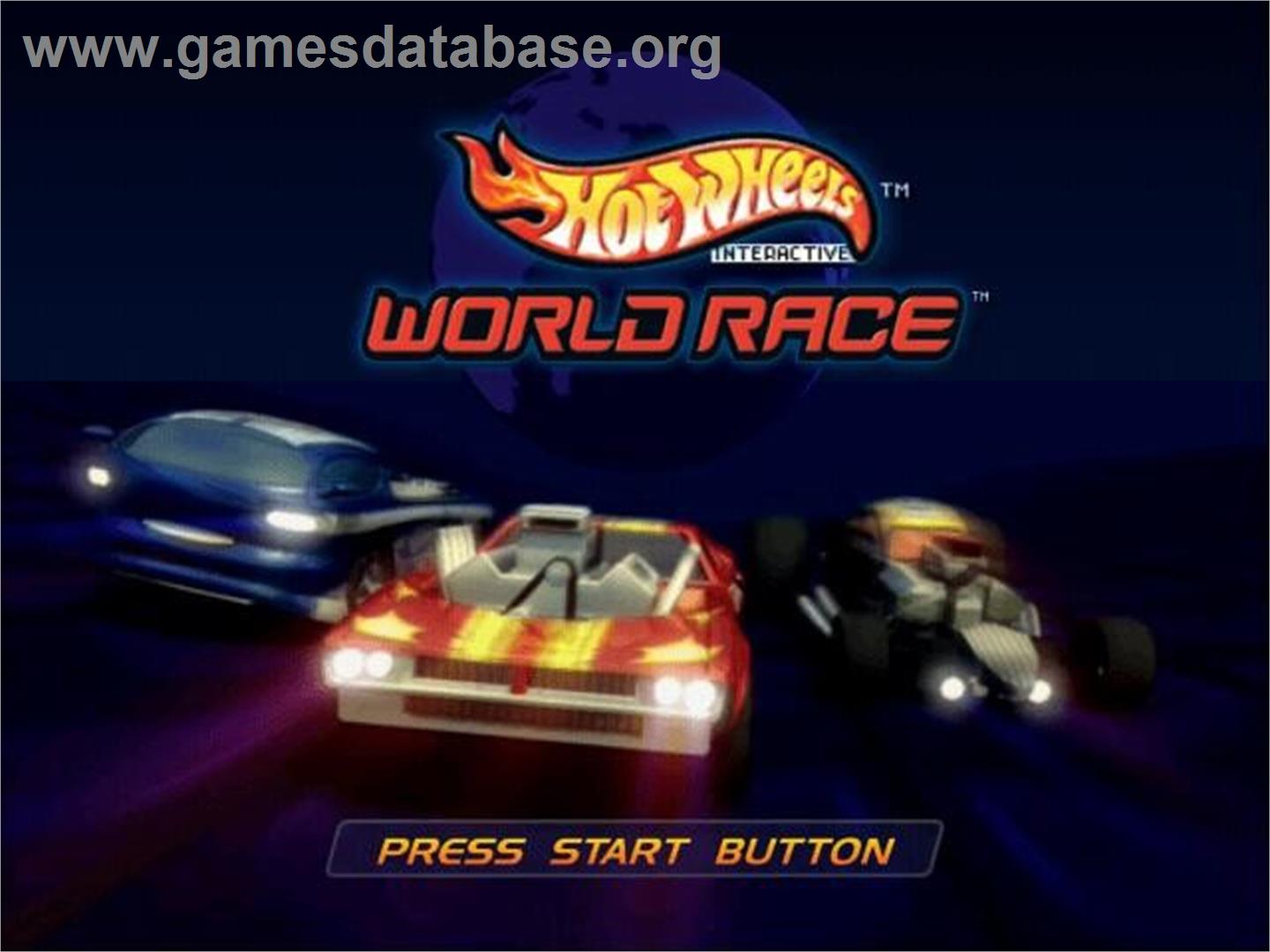 Hot Wheels - World Race - Sony Playstation 2 - Artwork - Title Screen
