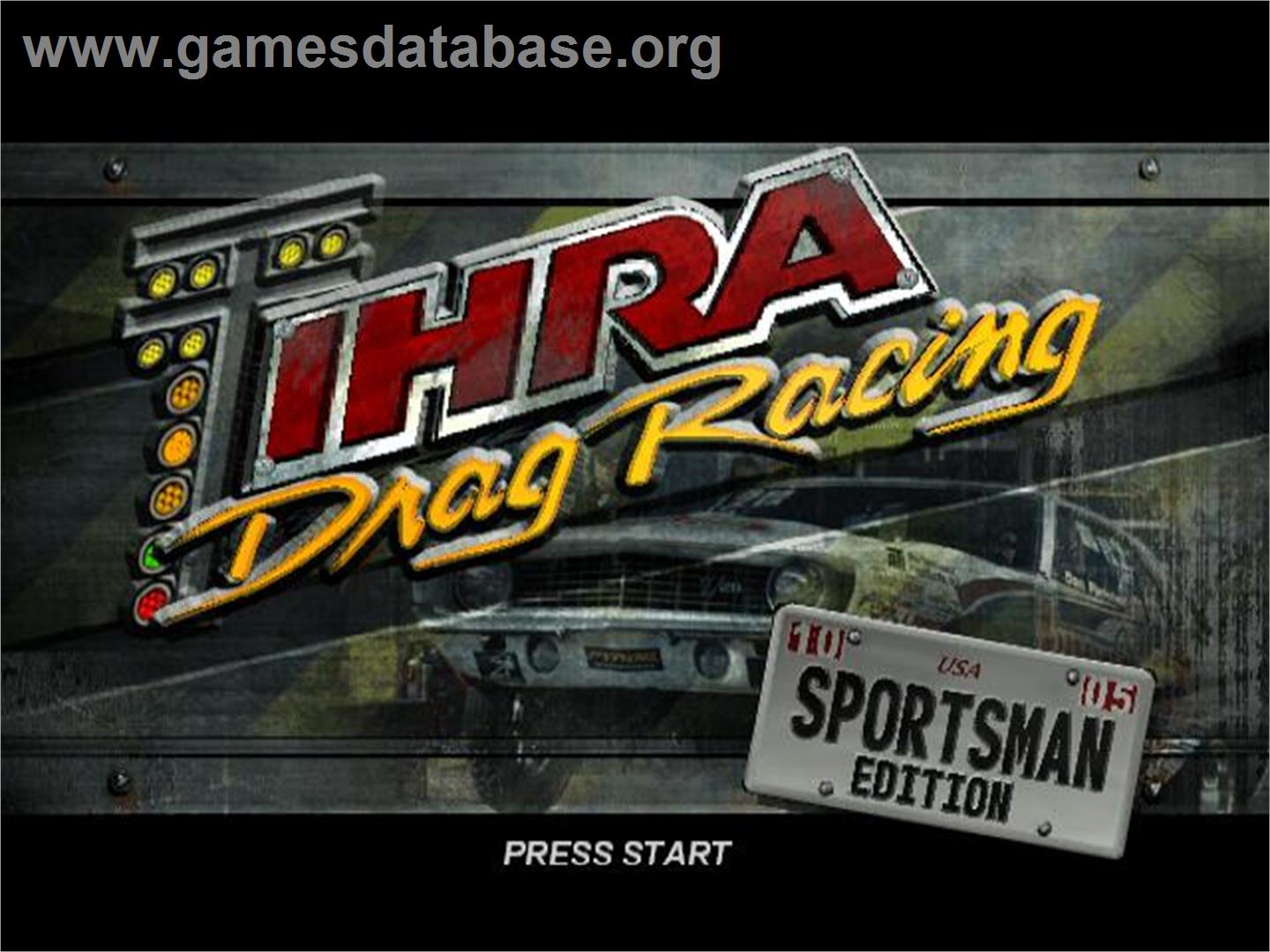 Ihra Drag Racing - Sportsman Edition - Sony Playstation 2 - Artwork - Title Screen