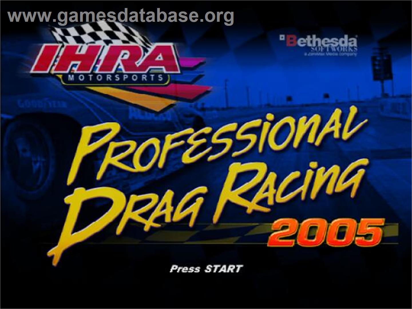 Ihra Professional Drag Racing 2005 - Sony Playstation 2 - Artwork - Title Screen