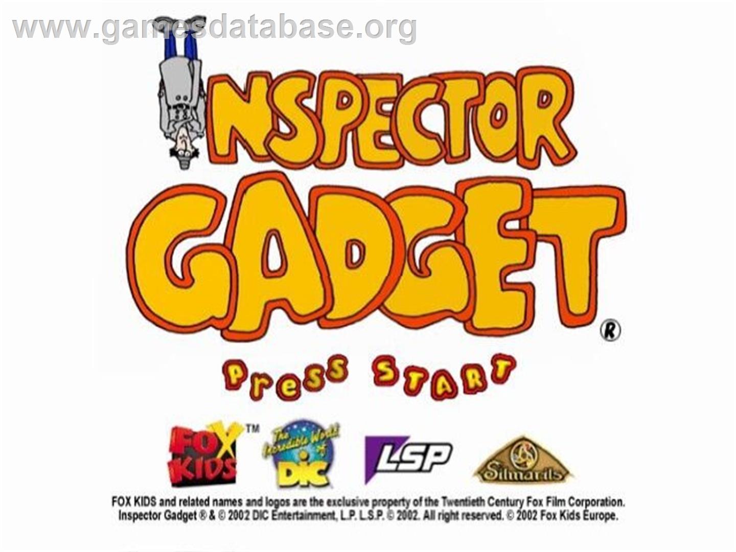 Inspector Gadget - Mad Robots Invasion - Sony Playstation 2 - Artwork - Title Screen