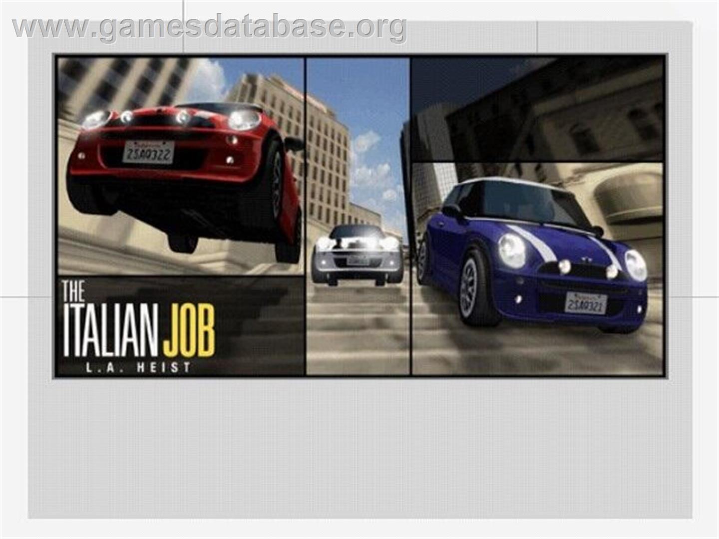 Italian Job, The - Sony Playstation 2 - Artwork - Title Screen