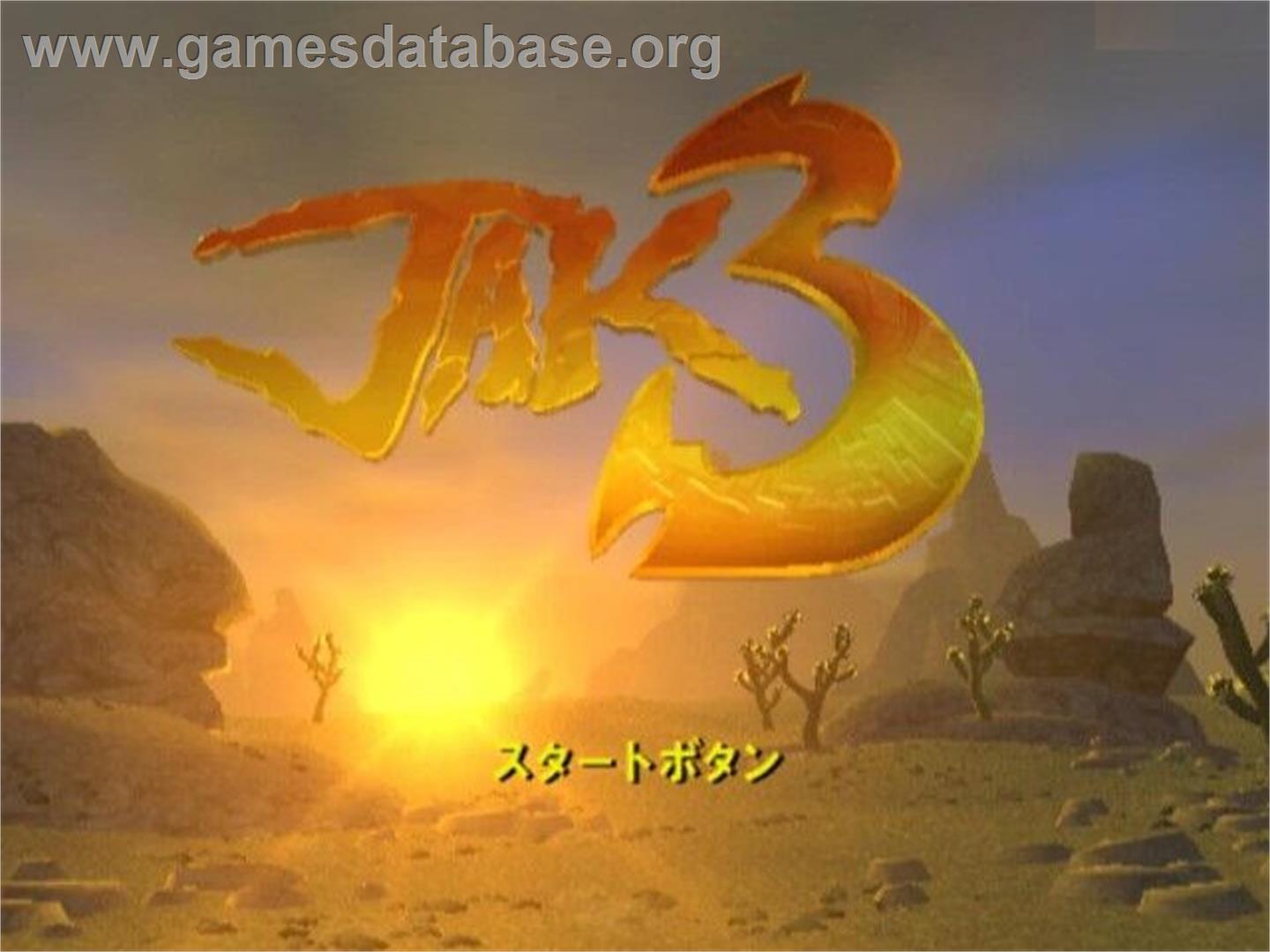 Jak 3 - Sony Playstation 2 - Artwork - Title Screen