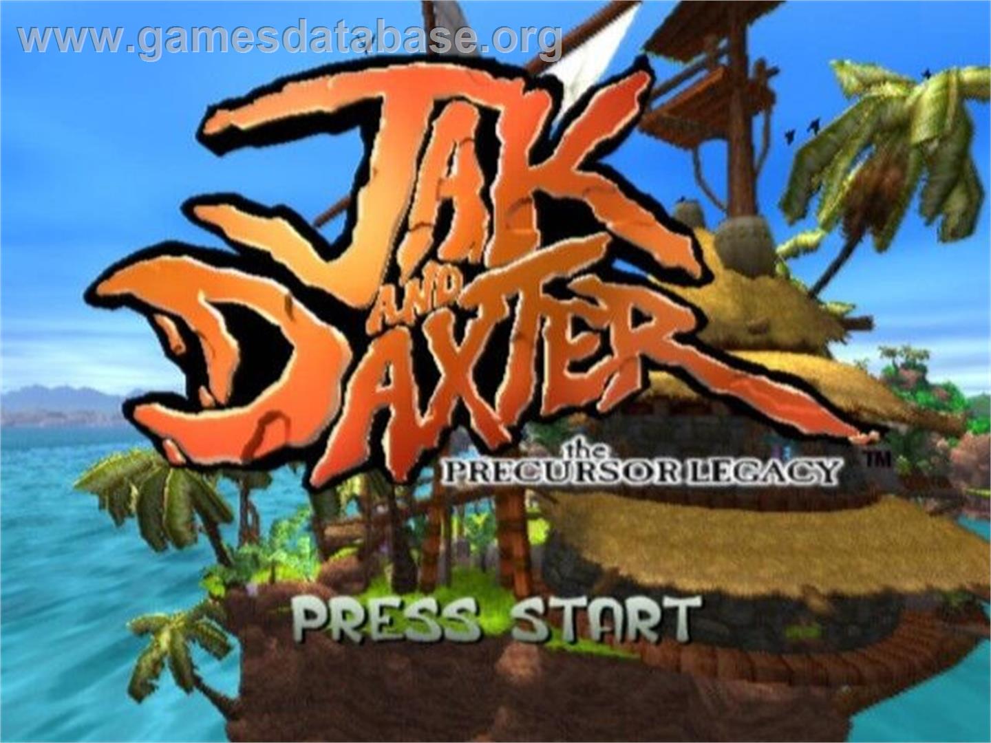 Jak And Daxter - The Precursor Legacy - Sony Playstation 2 - Artwork - Title Screen