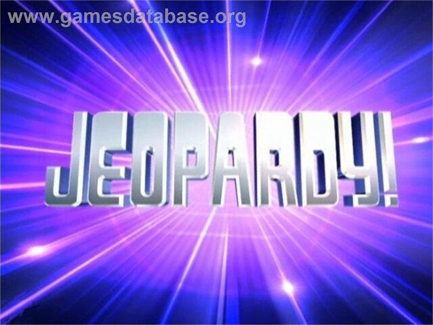 Jeopardy! - Sony Playstation 2 - Artwork - Title Screen
