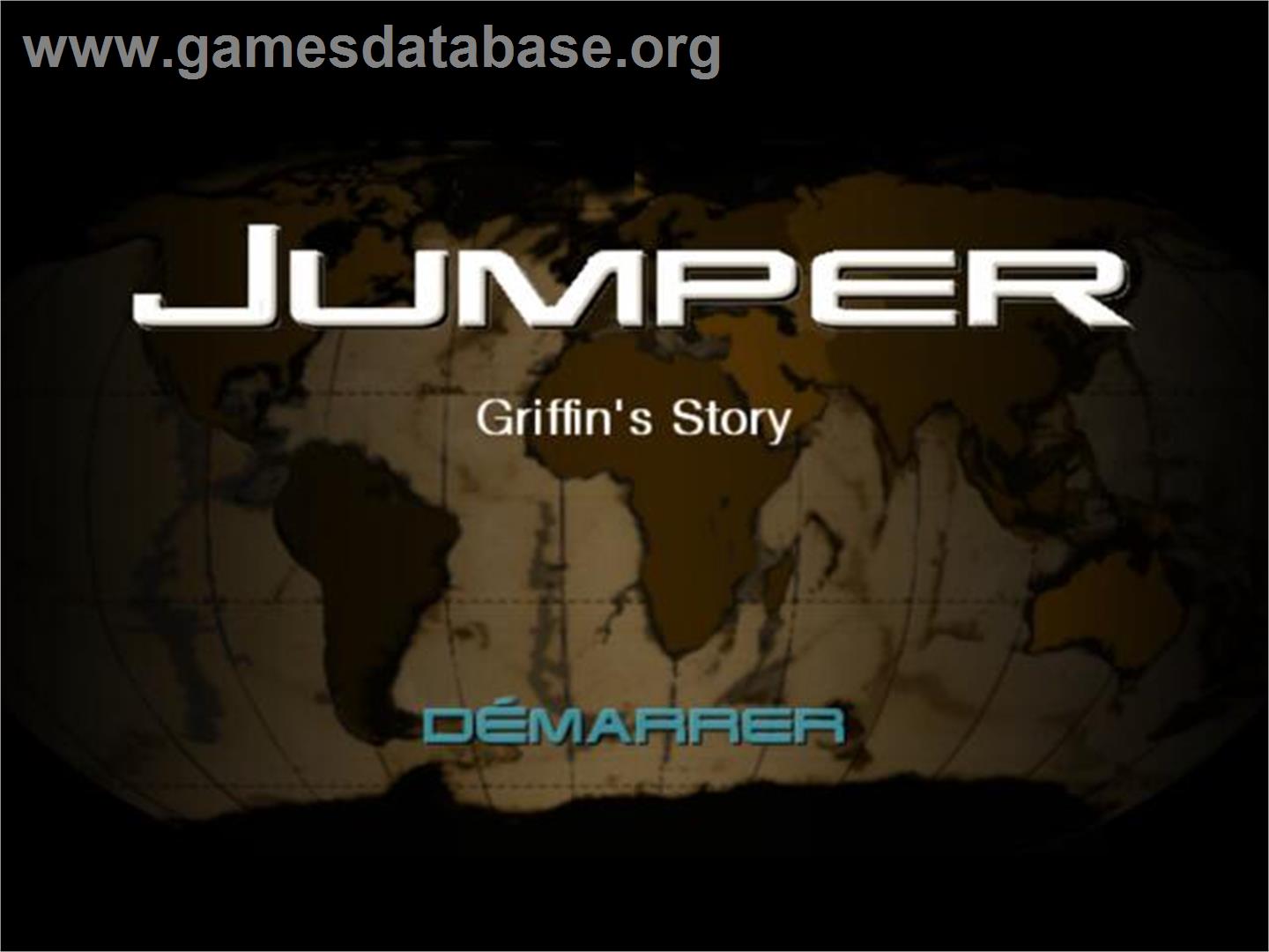 Jumper - Griffin's Story - Sony Playstation 2 - Artwork - Title Screen