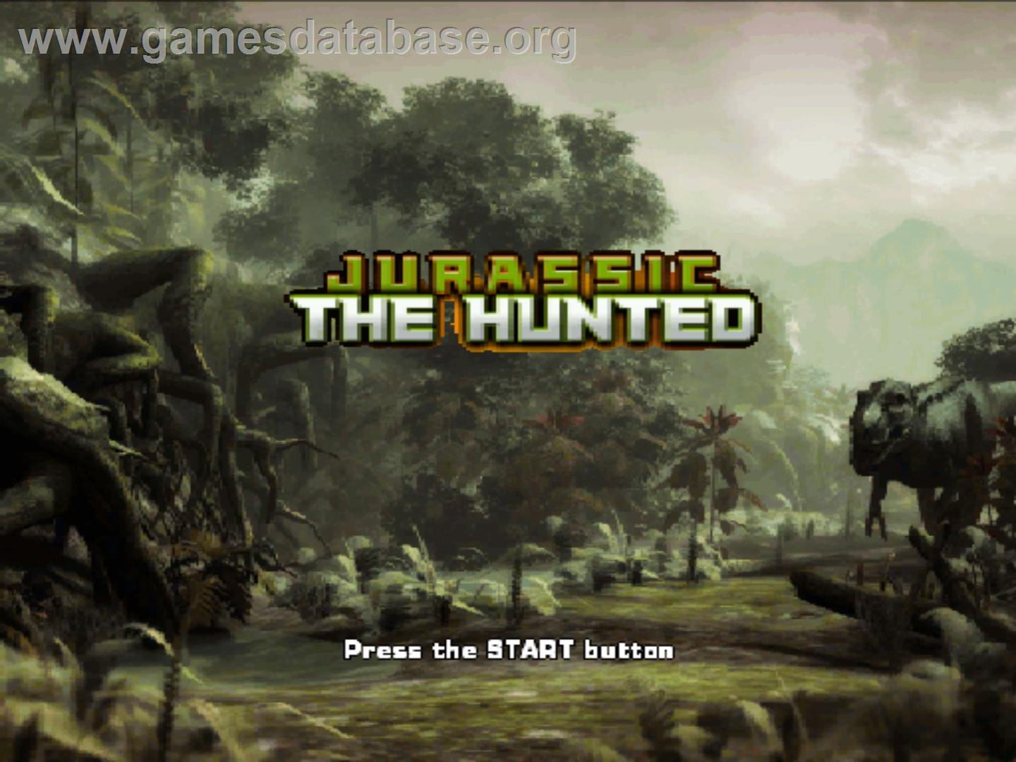 Jurassic - The Hunted - Sony Playstation 2 - Artwork - Title Screen